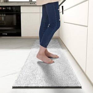 AMOAMI Kitchen Rug Washable-Non Skid Rubber Backing Absorbent Kitchen Sink Rug-Kitchen Mats for Floor Sturdy Kitchen Runner Rug