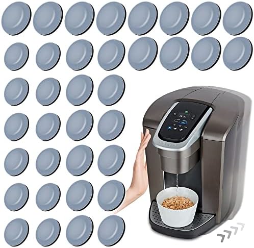 Appliance Slider for Kitchen Appliances, 36 PCS Self-Adhesive DIY Small Kitchen Appliance Slider for Most Countertop Coffee Maker, Air Fryer, Pressure Cooker, Deep Fryer, 3 Size, 19mm+22mm+25mm