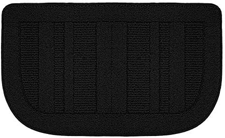 BEQHAUSE 30x18 Inch Kitchen Rug Mats, Durable Anti-Slip Absorbent Dirt-Resistant Kitchen Rug Pet Mat Machine Washable (Black)