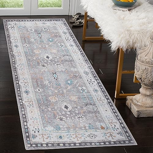 Bellini Rugs Machine Washable Rug with Non Slip Backing, Living Room Rug, Kitchen Area Rug, Pet Friendly Area Rugs, Throw Rugs for Entryway, Home Floor Decor, 2'6" x 6'6"