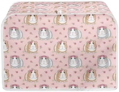 FOR U DESIGNS 4 Slice Toaster Appliance Dust-proof Cover Cute Guinea Pig Print Bread Maker Cover Stain Resistant for Kitchen Small Appliance