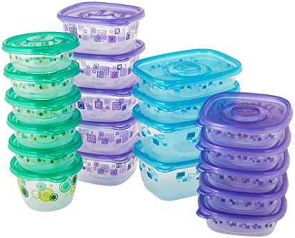 Glad Variety Pack Food Storage Containers for Everyday Use | Large Variety Pack Food Containers | Clear Food Storage Containers Freezer Safe, Microwave Safe, Dishwasher Safe, 20 Count