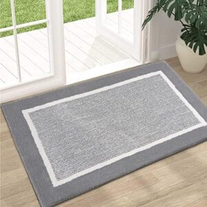 HEBE Indoor Doormat 32"x48" Large Front Door Mat Non Slip Absorbent Inside Mud Dirts Trapper Mats Low Profile Entrance Mat for Dogs Entrance Shoes Scraper Mat Floor Carpet Washable