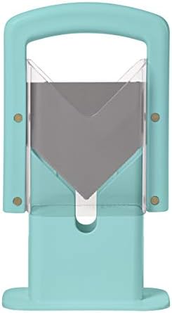 Hoan Bagel Guillotine Universal Slicer, 9.25-inch, Aqua Sky