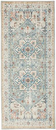 Lbris Washable Runner Rug,2'6''x6',for Hallway Laundry Room Kitchen Entryway Bathroom,Non Slip Rug Runners with Rubber Backing,Non Skid Stain-Resistant Non Shedding Durable Runners(Vintage)