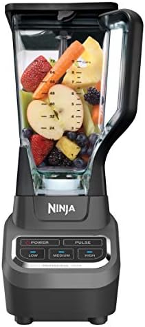 Ninja BL610 Professional 72 Oz Countertop Blender with 1000-Watt Base and Total Crushing Technology for Smoothies, Ice and Frozen Fruit, Black, 9.5 in L x 7.5 in W x 17 in H