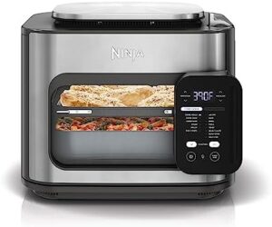 Ninja SFP701 Combi All-in-One Multicooker, Oven, and Air Fryer, 14-in-1 Functions,15-Minute Complete Meals, Includes 3 Accessories, Auto Cook Menu, Timer, Automatic Shut-Off, Grey, 14.92 x15.43 x13.11