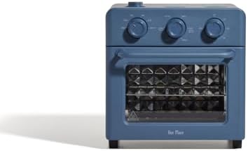 Our Place Wonder Oven | 6-in-1 Air Fryer & Toaster Oven with Steam Infusion | Compact, Countertop Friendly, Fast Preheat, Multifunctional | Air Fry, Toast, Roast, Bake, Reheat & Broil | Blue Salt