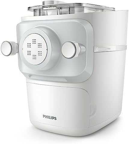 Philips 7000 Series Pasta Maker, ProExtrude Technology 150W, 8 discs, Up to 8 Portions, NutriU App, White, (HR2660/03)