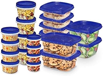 Ziploc Food Storage Meal Prep Containers Reusable for Kitchen Organization, Dishwasher Safe, Variety Pack, 20 Count