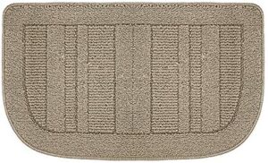 BEQHAUSE 30x18 Inch Kitchen Rug Mats, Durable Anti-Slip Absorbent Dirt-Resistant Kitchen Rug Pet Mat Machine Washable (Beige)