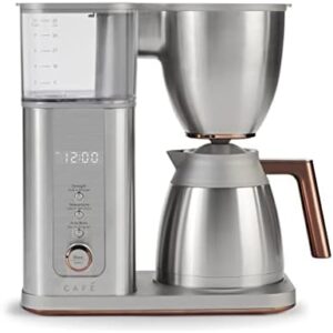 Café Specialty Drip Coffee Maker | 10-Cup Insulated Thermal Carafe | WiFi Enabled Voice-to-Brew Technology | Smart Home Kitchen Essientials | SCA Certified, Barista-Quality Brew | Stainless Steel (Renewed)