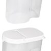 Ciieeo 2 Pcs Food Storage Containers White Storage Tank Seal