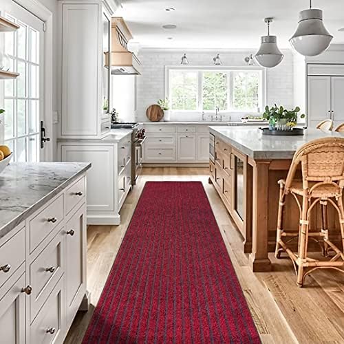 Gotohipi 2'~82' Custom Sizes Runner Rug 2'x6'Indoor Outdoor Utility Carpet,Area Rugs with Non Slip Rubber Backing for Hallway Kitchen Entryway Balcony Garage Stair Laundry