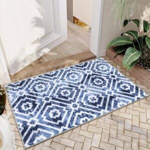 IMINROME Washable Small Rug 2x3 Moroccan Throw Rug Modern Entry Rugs Non Slip Low-Pile Soft Bath Mat,Rustic Kitchen Sink Rug Sets Rubber Backing for Entryway Front Door