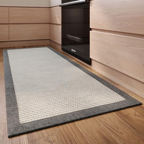 LUFEIJIASHI Large Kitchen Rugs and mats Non Slip Washable Kitchen Runner Rug Absorbent Farmhouse Style Kitchen Floor mats for in Front of Sink (20"X70")