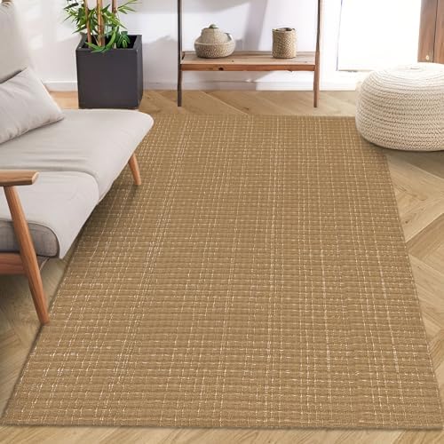 Lansny Boho Runner Rugs, 3'x 5'Hallway Runner Rug Washable Rug Soft Cotton Woven Entryway Rug Modern Room Rug Long Carpet for Bathroom, Bedroom, Kitchen, Farmhouse