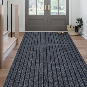 Morefany Outdoor/Indoor 2ft x 6ft Runner Rug, Hallway Custom Sizes Non-Slip Rubber Backing Area Runner Rugs Waterproof Carpet Rugs for Kitchen Entryway Balcony Garage Stair Laundry