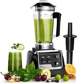 Professional Countertop Blender for kitchen Max 2200W High Power Home and Commercial Blender with Timer, Variable Speed for Frozen Fruit​, Crushing Ice, Veggies, Shakes and Smoothie 64 oz Container & 32000 RPM