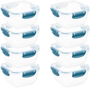 Superio Food Storage Container, 30 oz, Blue