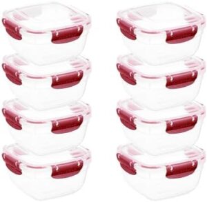 Superio Food Storage Container, 30 oz, Red