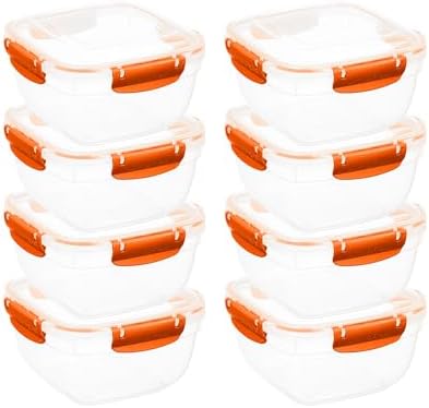 Superio Food Storage Container, 48 oz, Orange