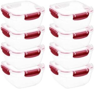 Superio Food Storage Container, 48 oz, Red