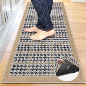 Washable Kitchen Rugs Non Slip- Boho Kitchen Carpets and Rugs Non-Slip Washable Beige Kitchen Rugs Non-Slip for Kitchen, Kitchen Standing Mats Kitchen Floor Mats for in Front of Sink, 60x26 Inch…