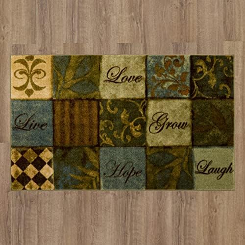 Mohawk Home Machine Washable Mat,Les Fleurs (2'6" x 4')