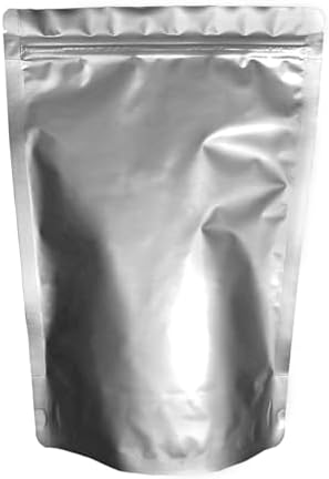 PackFreshUSA: 2-Quart (8" x 12" x 4") Seal-Top Stand-Up Mylar Pouch Bags for Long-Term Food Storage - Premium Century 7 Mil Thick/Side - Heat Sealable - Round Corners - Free Guide - Pack of 100