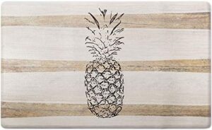 SoHome Cozy Living Anti-Fatigue Kitchen Mat, Kitchen Mats Rug for Floor, Farmhouse Themed-Non Slip, Stain Resistant, Easy Clean, 1/2 Inch Thick Comfort Chef Mat, 18" x 55", Pineapple