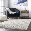 nuLOOM Ansley Moroccan Lattice Tassel Area Rug, 3x5, Beige