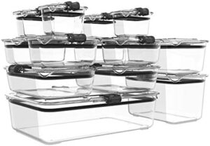 Prepara LatchLok 26 Piece Interlocking Food Storage Container Set, clear, 26 piece set (LL2625083)